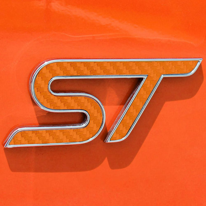BocaDecals 2020-2024 Ford Explorer ST Carbon Fiber Emblem Decal Inserts (Set of 2)